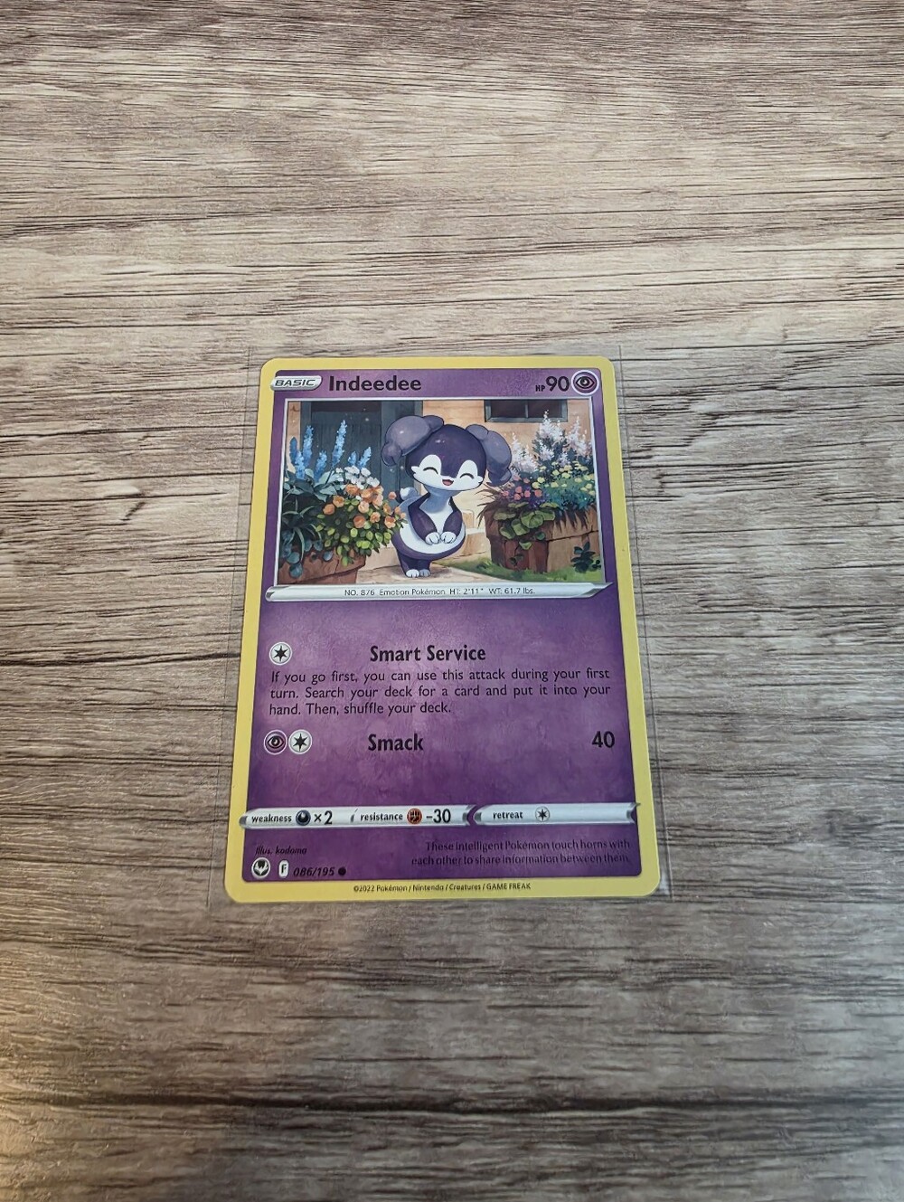 💫BUY 5 FOR $26 Pokemon Indeedee Card